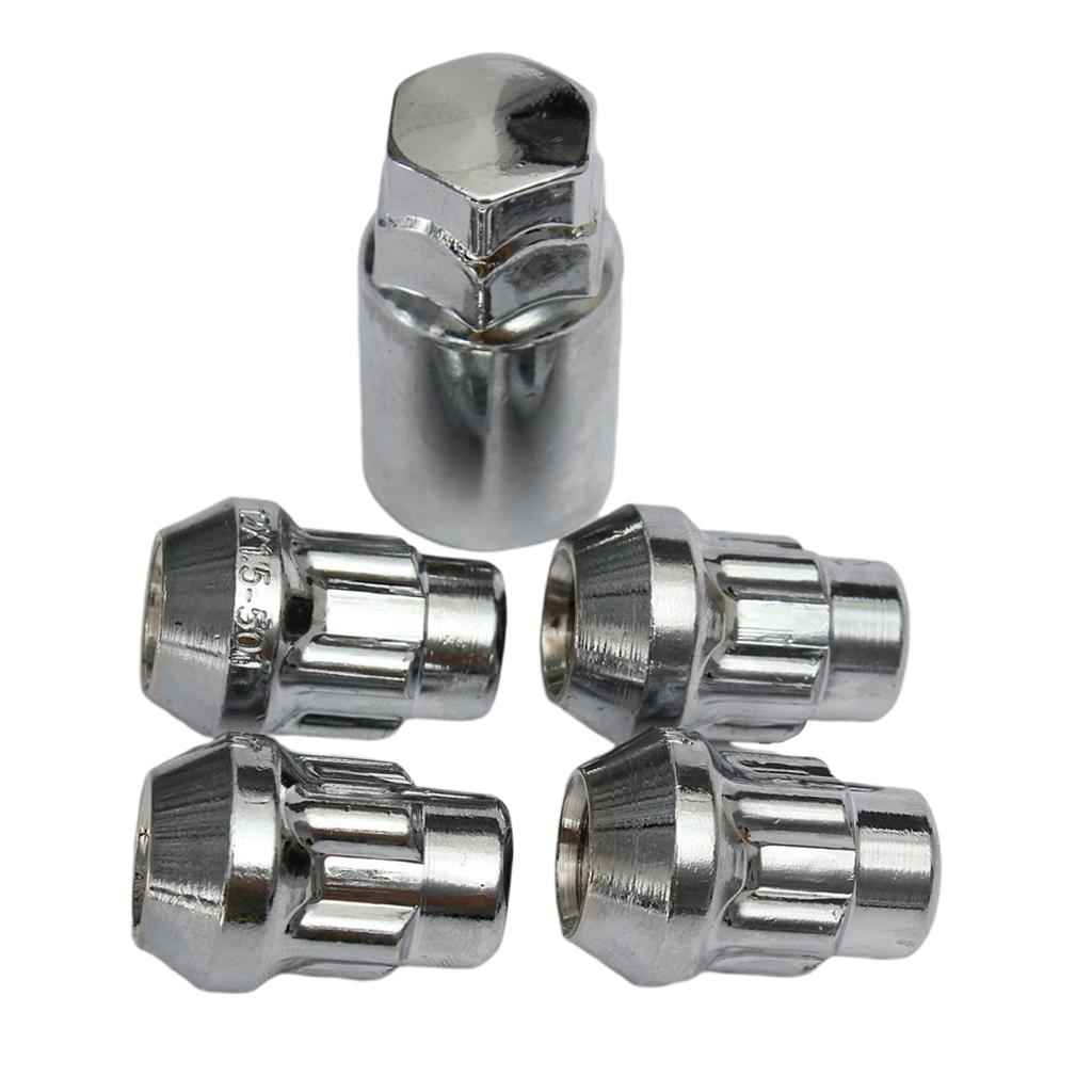 14x1.5mm Locking Alloy Wheel Lock Bolts 60Deg Tapered Security Nuts with Key