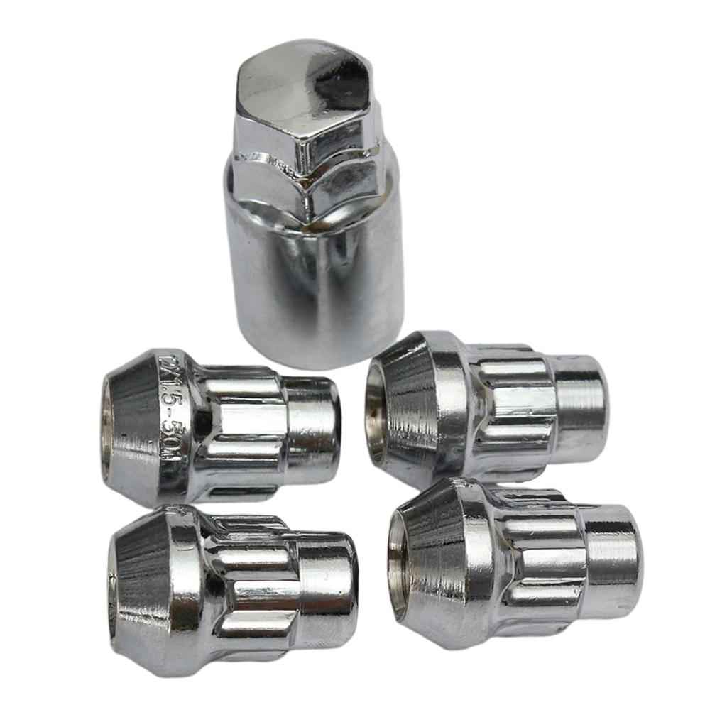 14x1.5mm Locking Alloy Wheel Lock Bolts 60Deg Tapered Security Nuts with Key