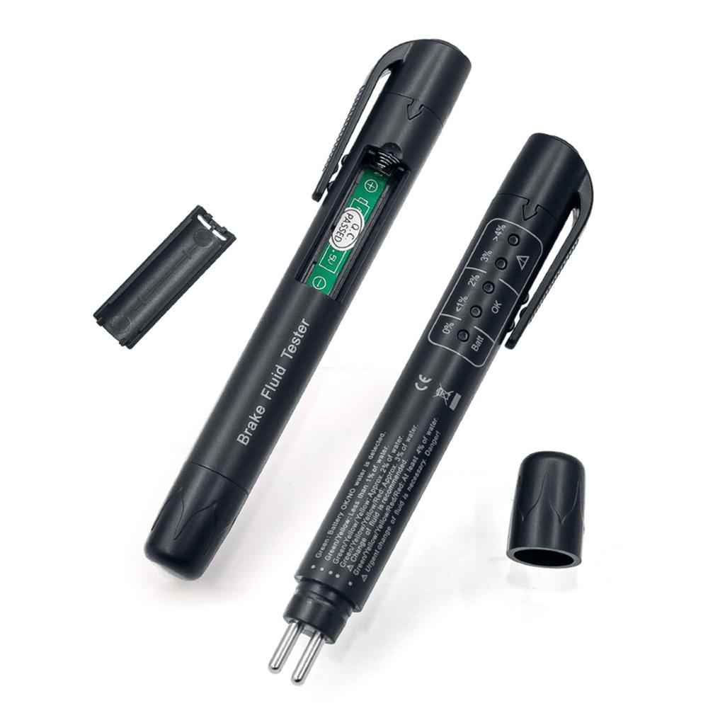 Universal Brake Fluid Liquid Oil Tester Pen 5 LED Indicator Car Testing Tool