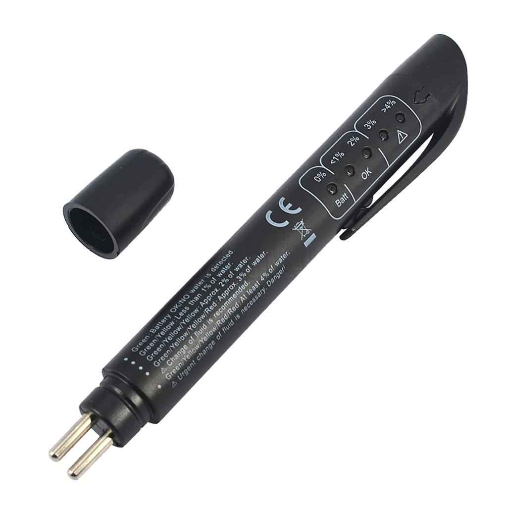 Universal Brake Fluid Liquid Oil Tester Pen 5 LED Indicator Car Testing Tool