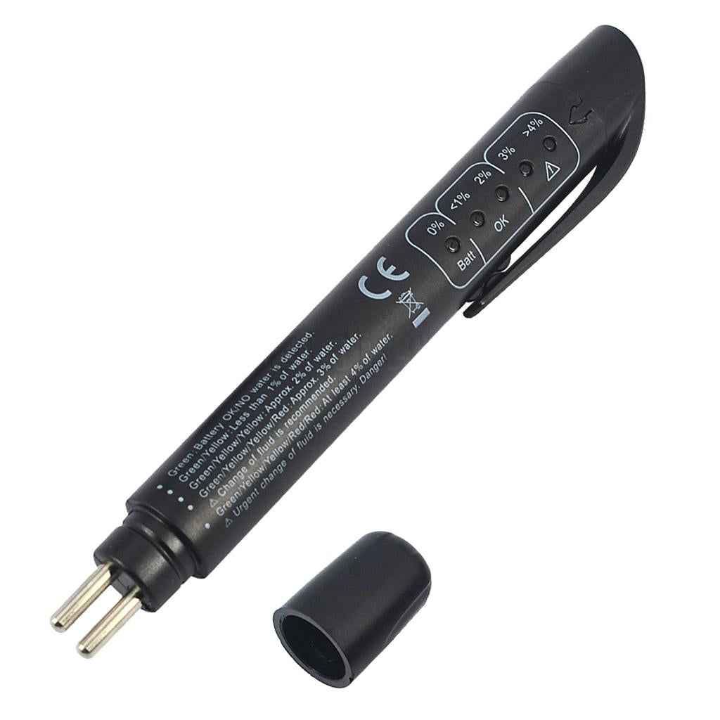 Universal Brake Fluid Liquid Oil Tester Pen 5 LED Indicator Car Testing Tool