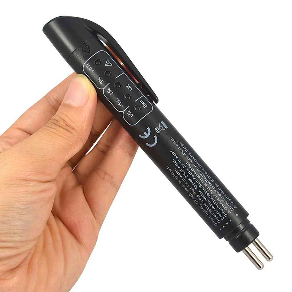 Universal Brake Fluid Liquid Oil Tester Pen 5 LED Indicator Car Testing Tool