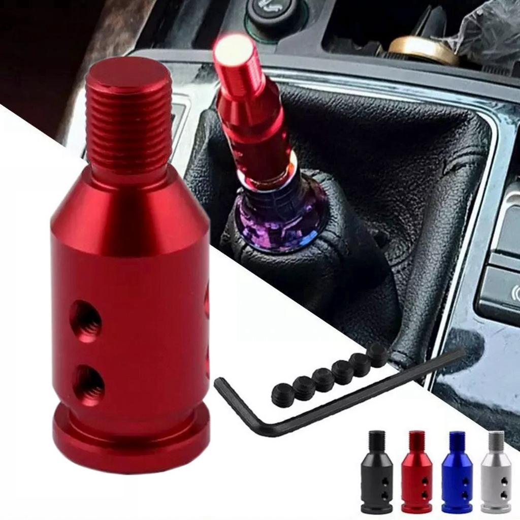 3xAluminum Shift Knob Adapter for BMW/Mini Non Threaded Shifters 10x1.5mm Red