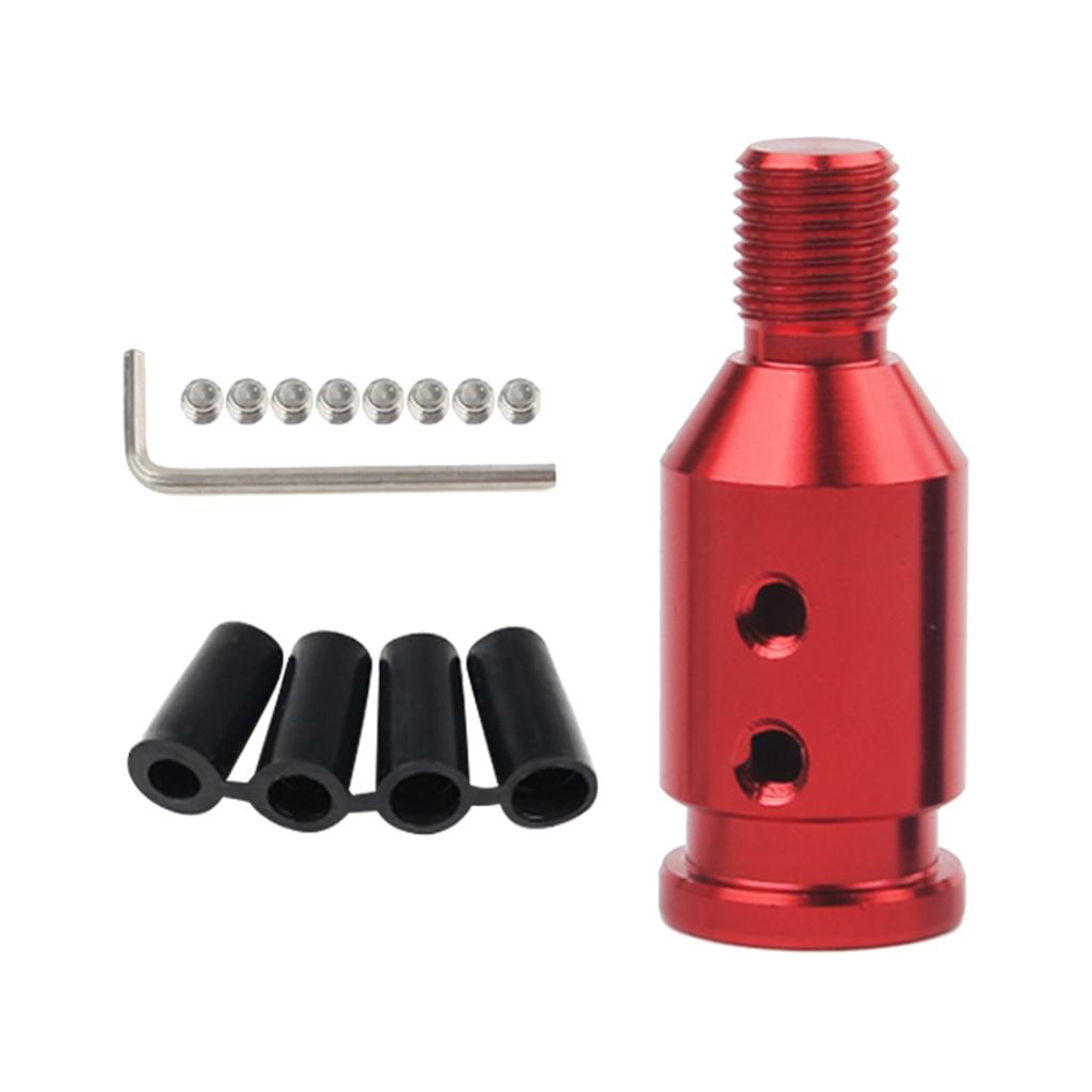 4xAluminum Shift Knob Adapter for BMW/Mini Non Threaded Shifters 12x1.25mm Red