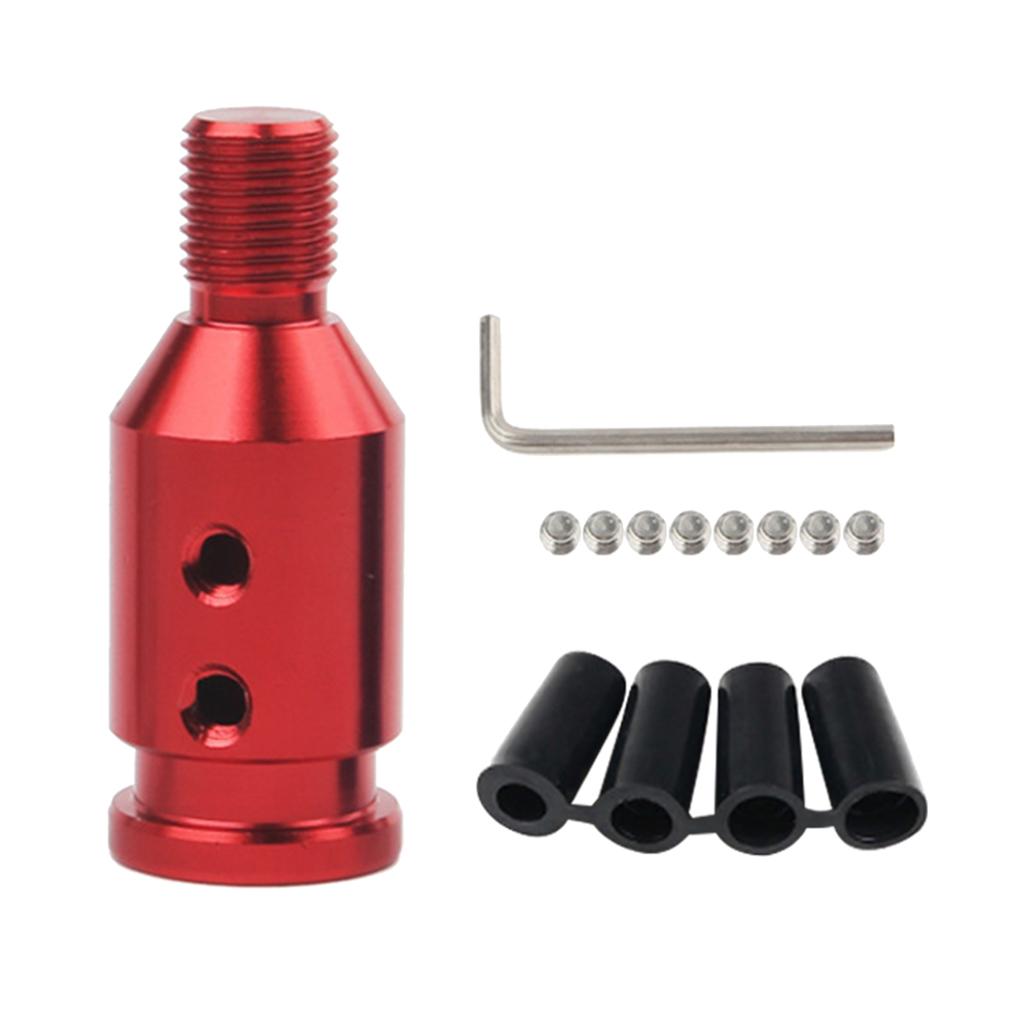 4xAluminum Shift Knob Adapter for BMW/Mini Non Threaded Shifters 12x1.25mm Red