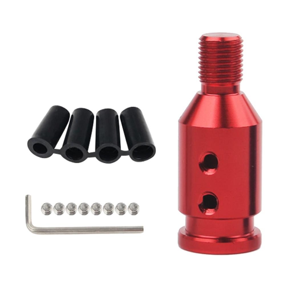 2xAluminum Shift Knob Adapter for BMW/Mini Non Threaded Shifters 12x1.25mm Red