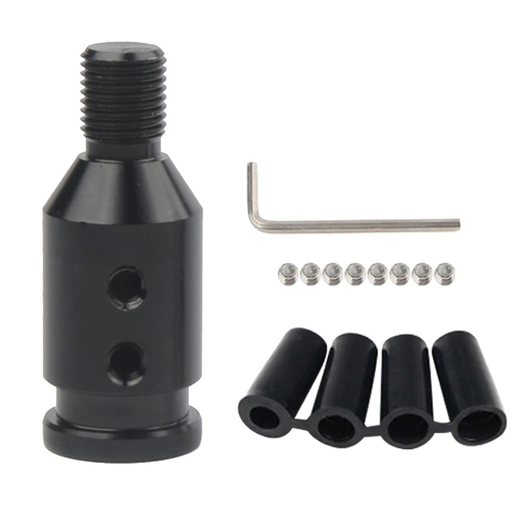 4xAluminum Shift Knob Adapter for BMW/Mini Non Threaded Shifters Black