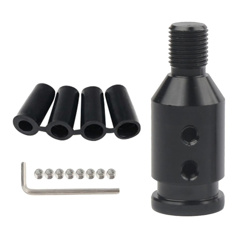 4xAluminum Shift Knob Adapter for BMW/Mini Non Threaded Shifters Black