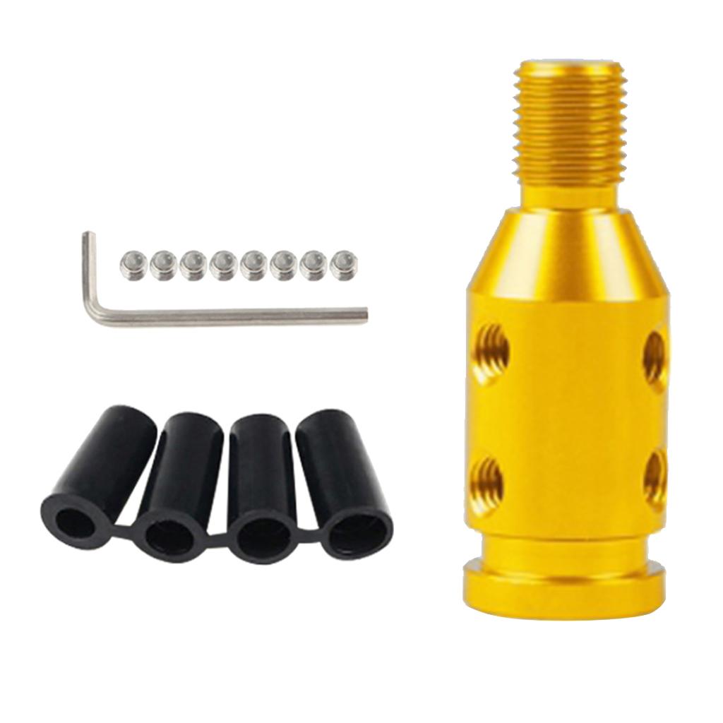 4xAluminum Shift Knob Adapter for BMW/Mini Non Threaded Shifters Golden
