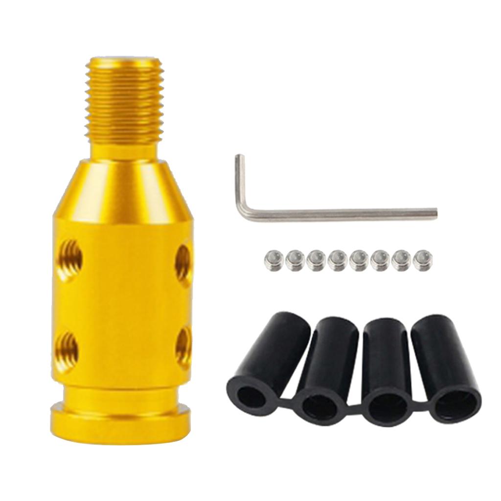 4xAluminum Shift Knob Adapter for BMW/Mini Non Threaded Shifters Golden