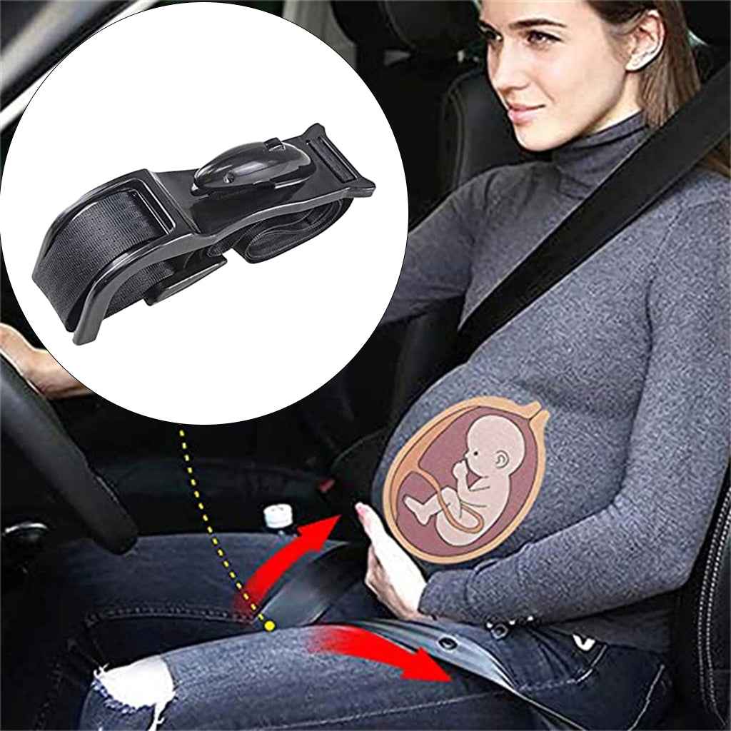 Bump Belt Adjuster Maternity Seatbelt for Pregnant Women Universal  Black