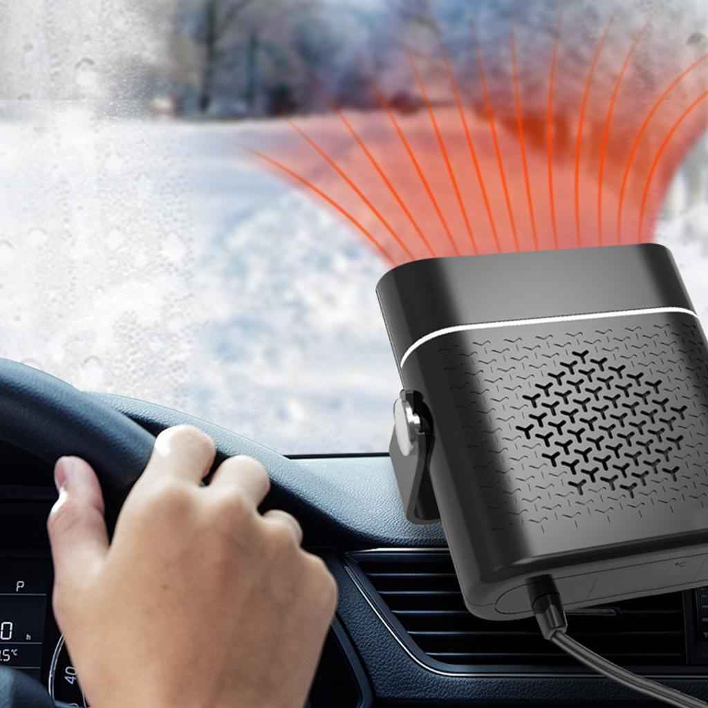 Car Heater Portable Electronic Auto Heater Fan  24V Black