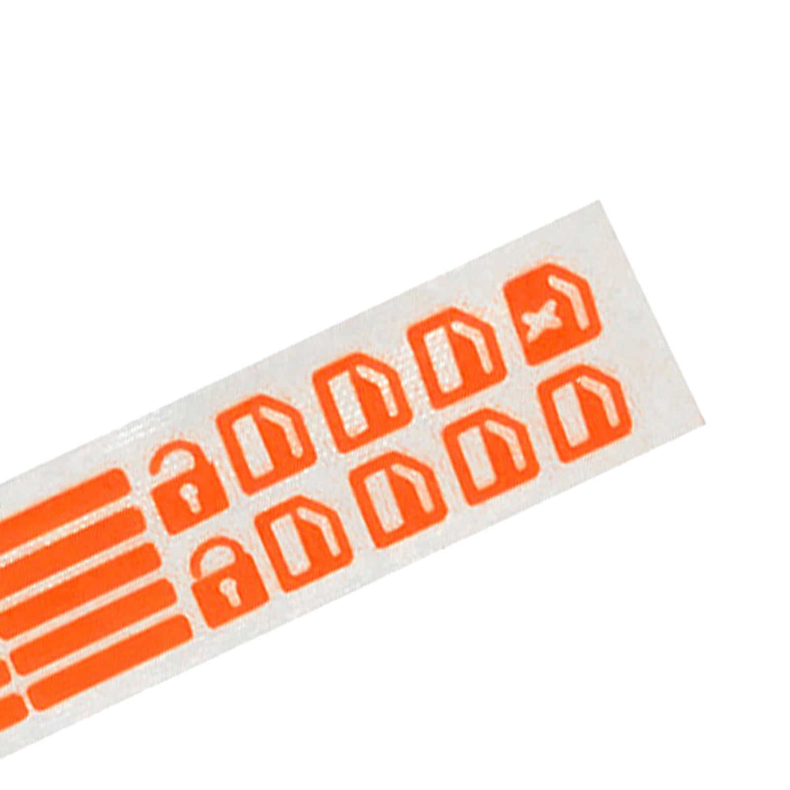 4xCar Switch Decal fluorescent Button Knob Switch Decals Fit for Benz Orange