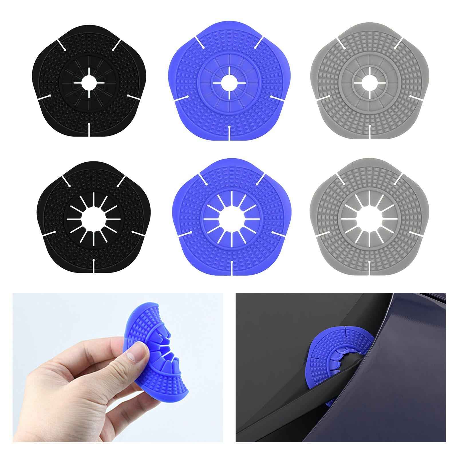 Car Wiper Arm Hole Protective Cover for Wiper Arm Hole Protection Black Large Diameter