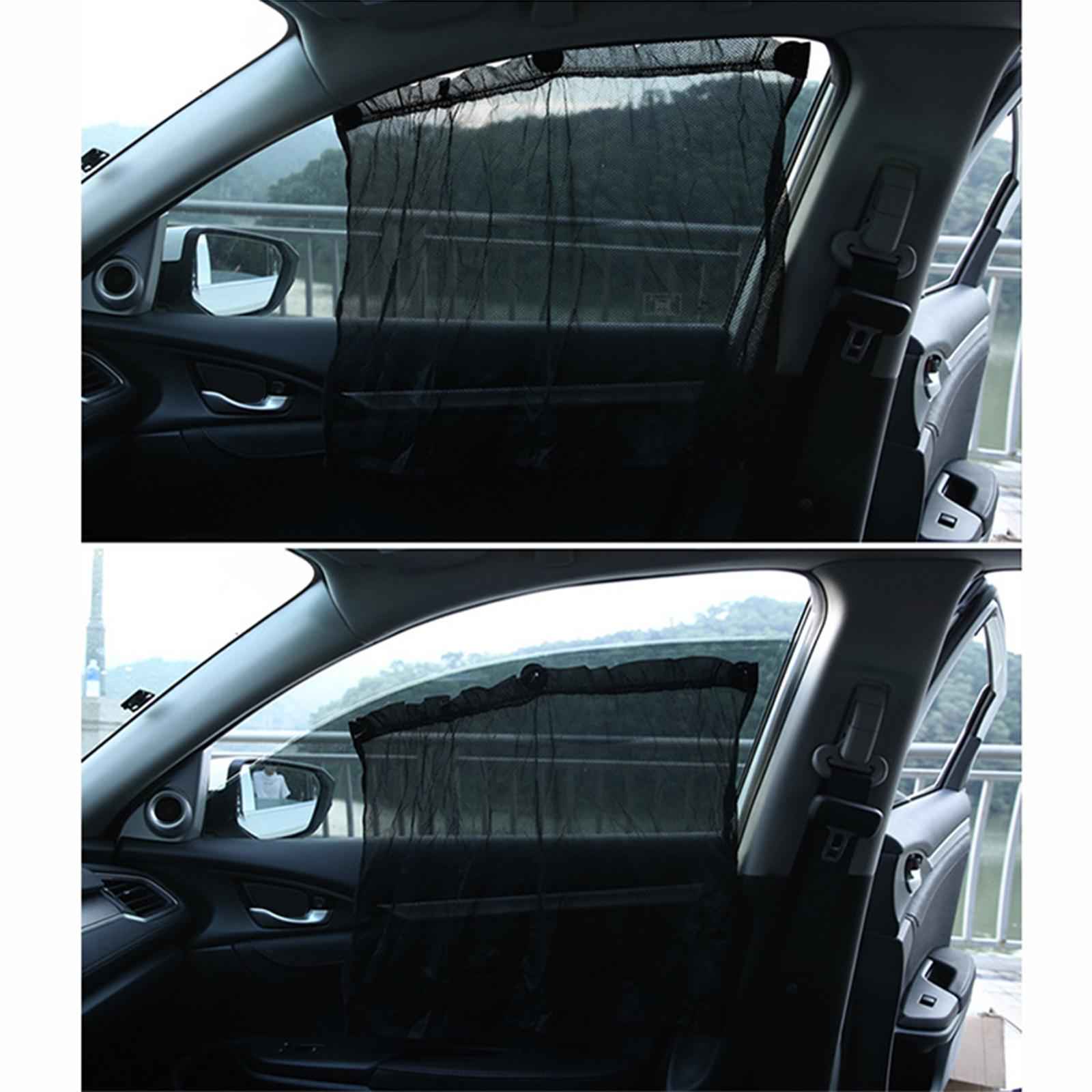 2x Side Window Car Sun Shade Curtain UV Rays Protection for Car Window
