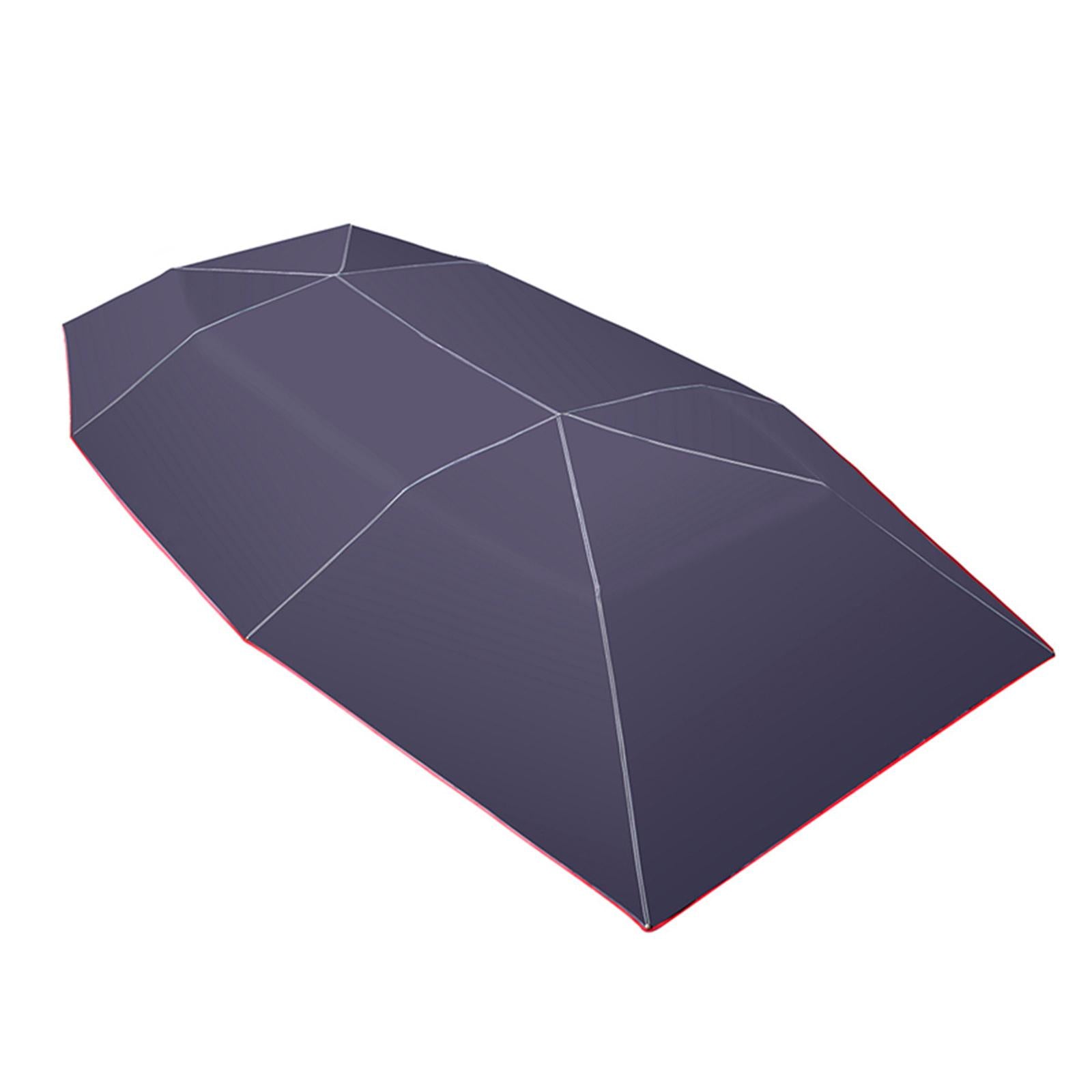 Heat Insulation Curtain Heatshield Roof Umbrella Shade for Car Vehicle 4.5x2.3m Navy Blue