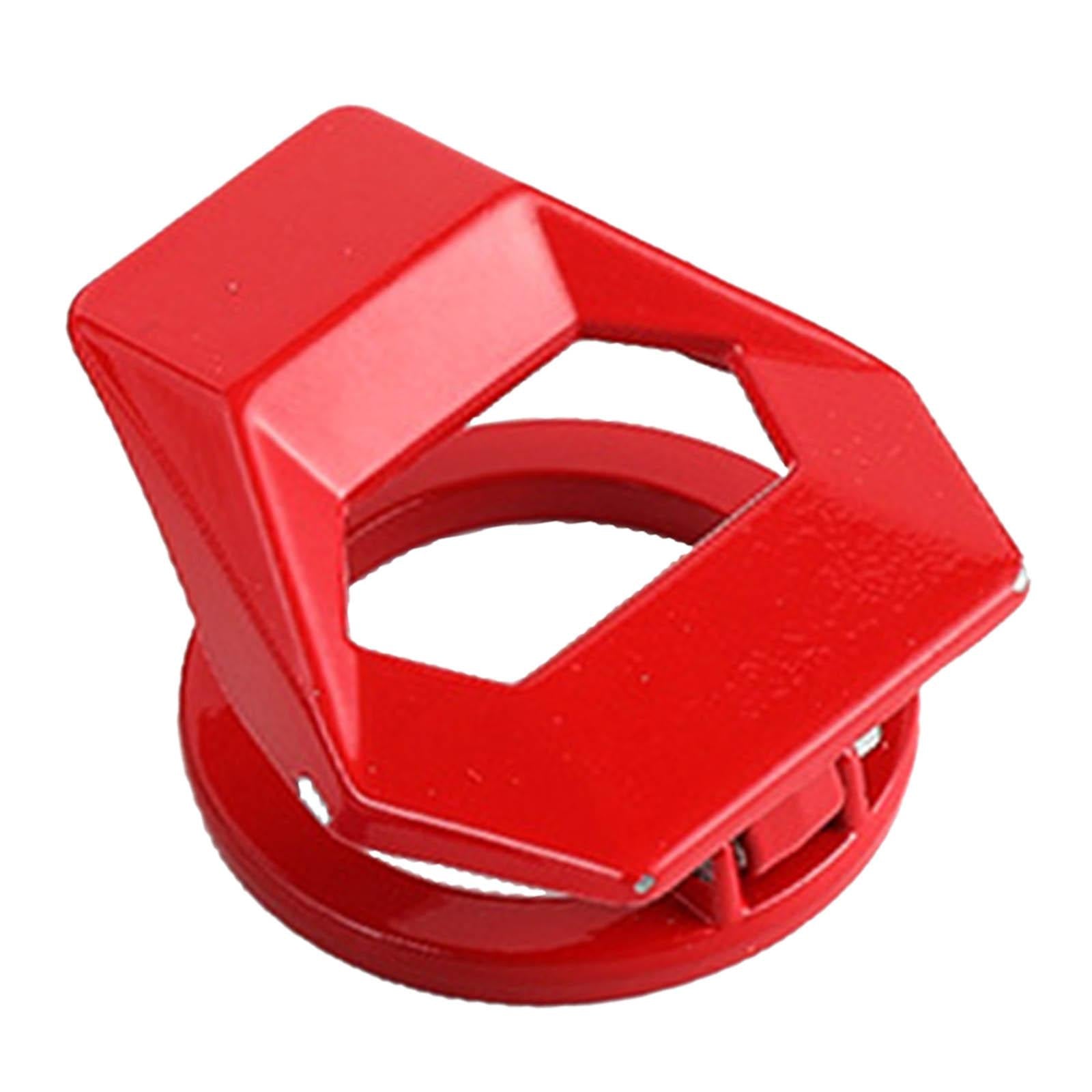 2xAutomobile Car Ignition Switch Protective Cover Smooth Red