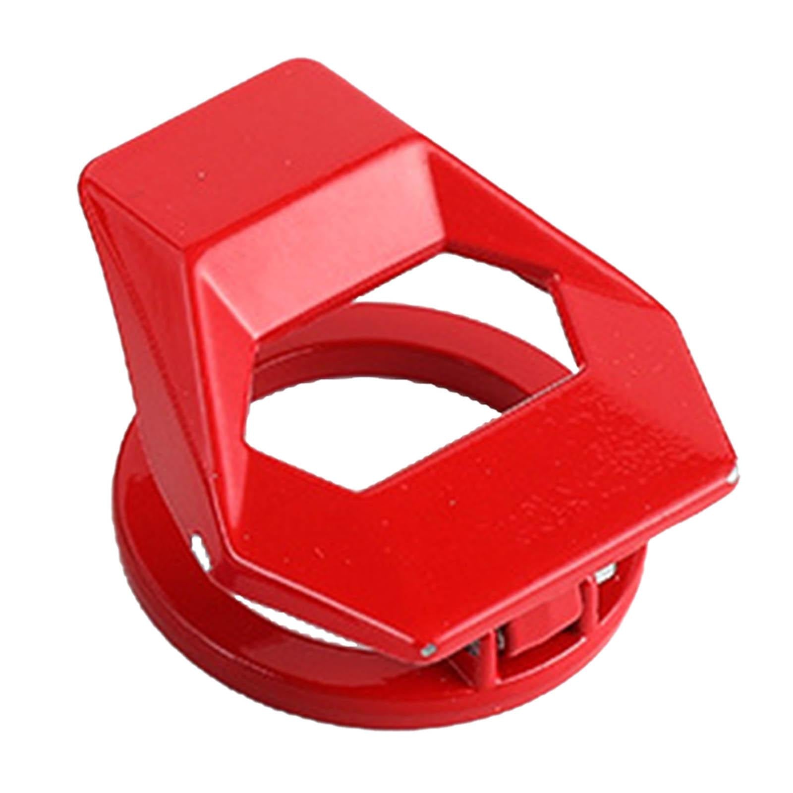 2xAutomobile Car Ignition Switch Protective Cover Smooth Red