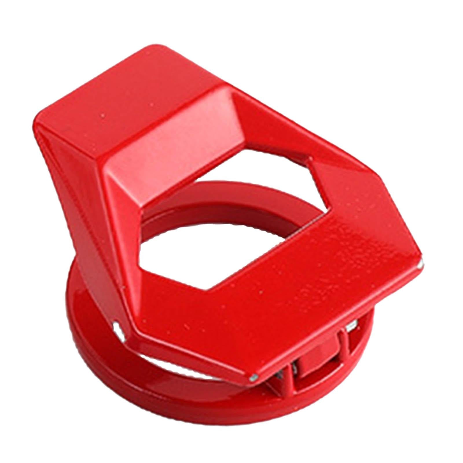 2xAutomobile Car Ignition Switch Protective Cover Smooth Red
