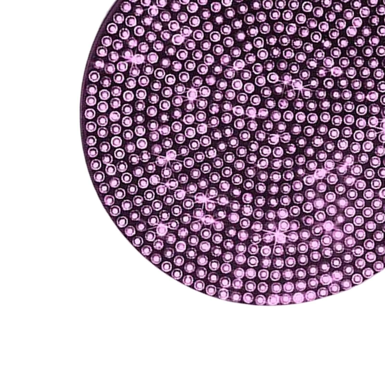 3x2x Car Cup Holder Coaster Sparkling Rhinestone Luxury for Women Men Pink