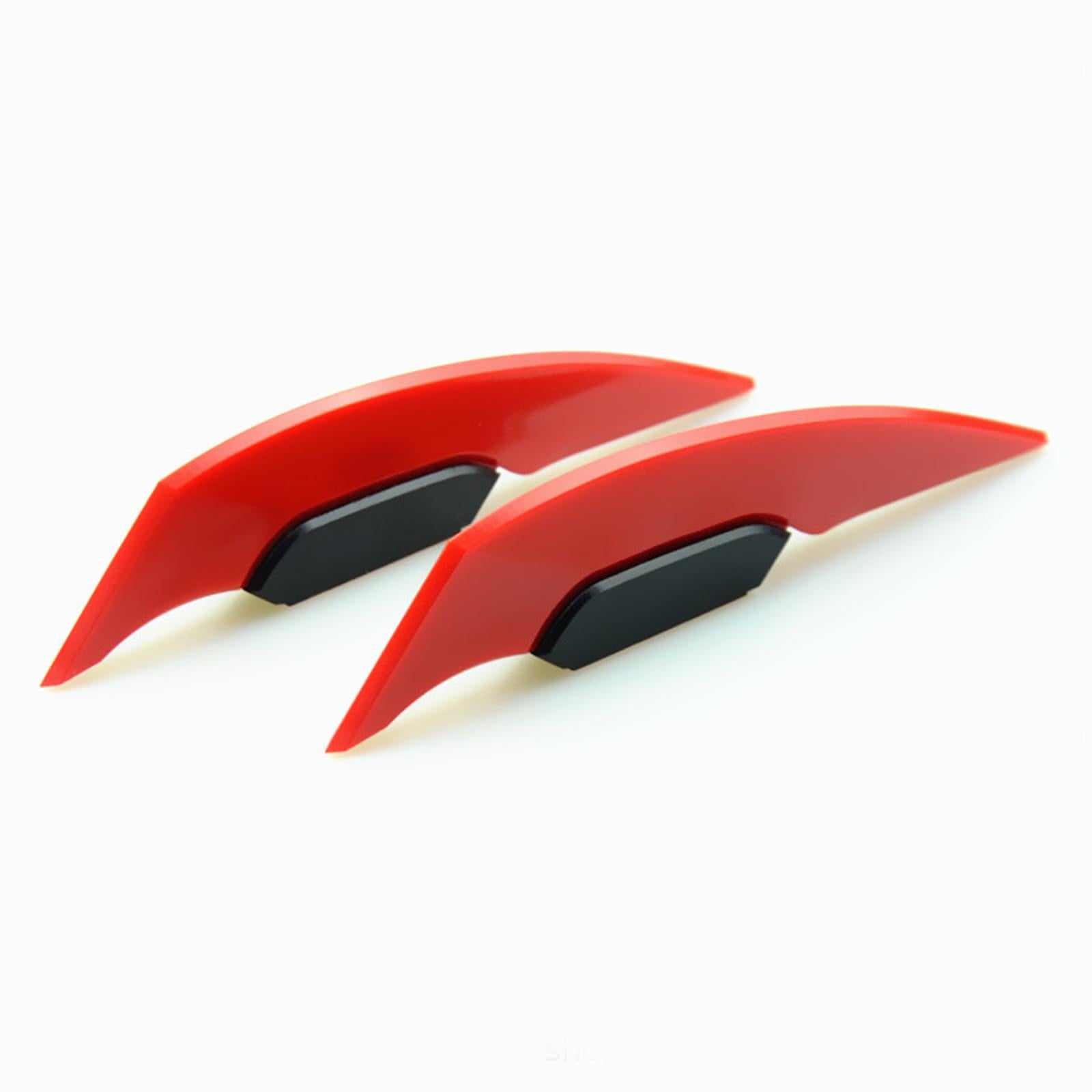 4xMotorcycle Winglet Aerodynamic Spoiler Wing Fit for Electric Motorcycles Red