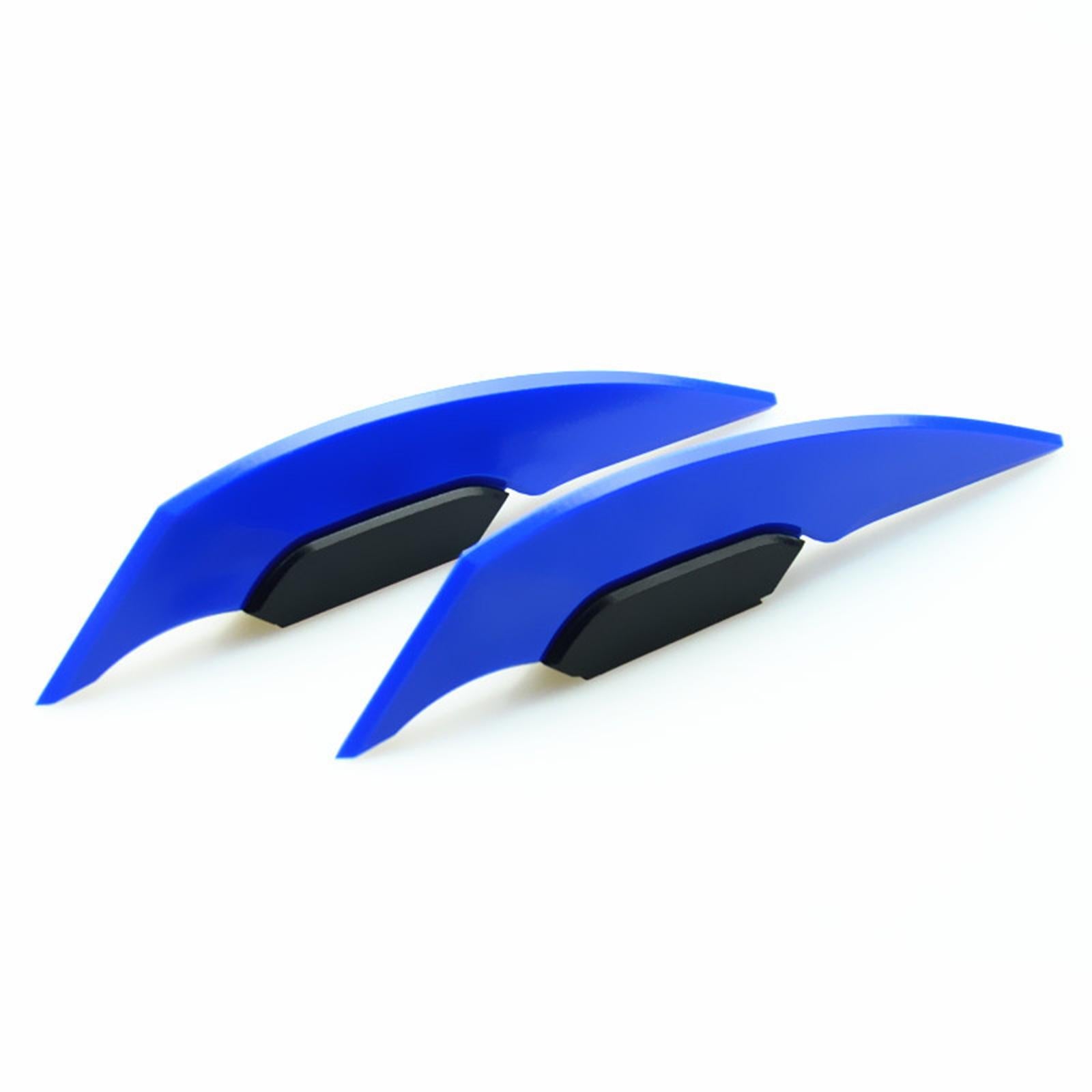 3xMotorcycle Winglet Aerodynamic Spoiler Wing Fit for Electric Motorcycles Blue
