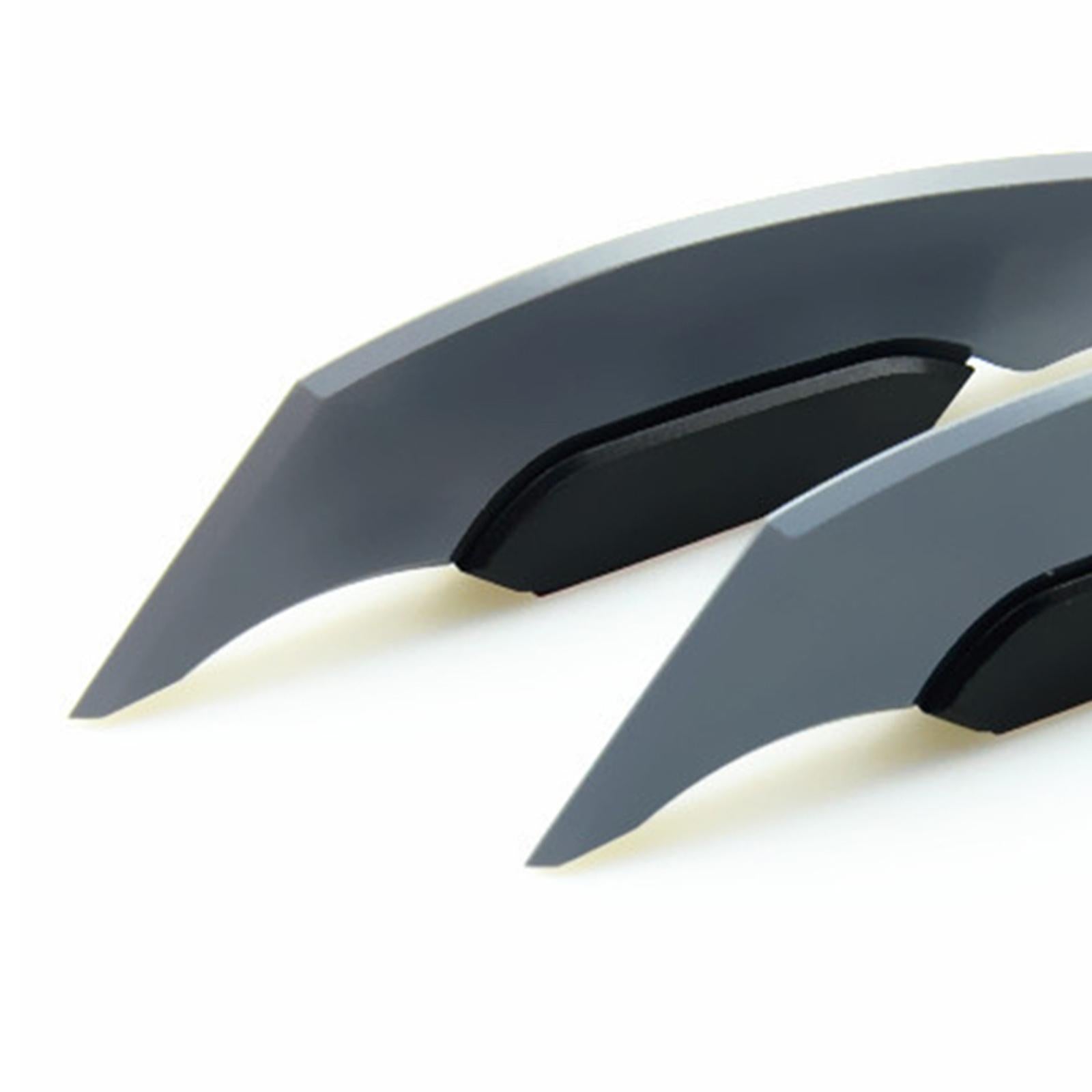 2xMotorcycle Winglet Aerodynamic Spoiler Wing Fit for Electric Motorcycles Gray