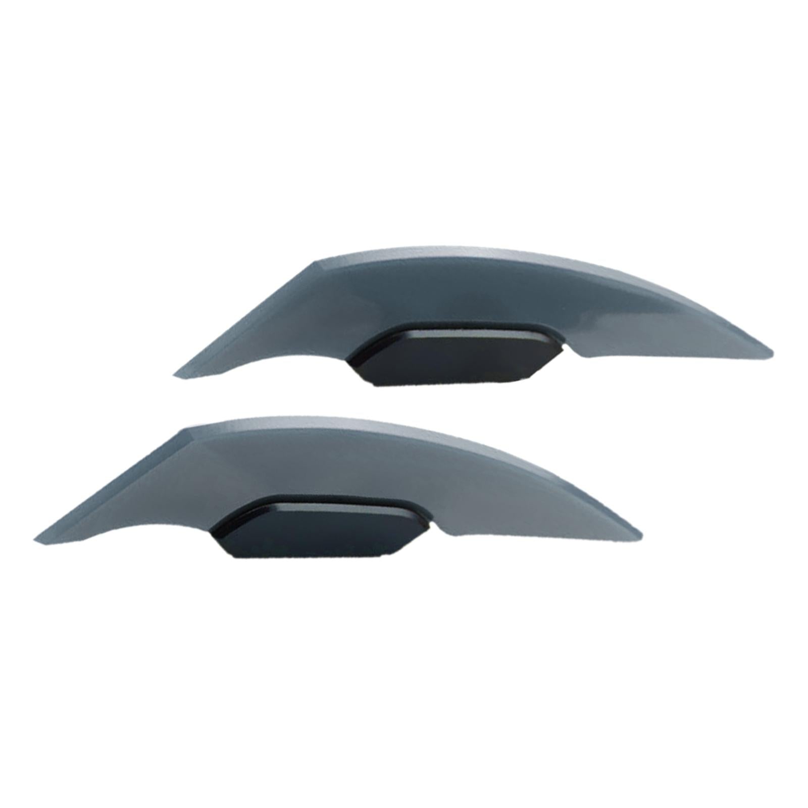 4xMotorcycle Winglet Aerodynamic Spoiler Wing Fit for Electric Motorcycles Gray