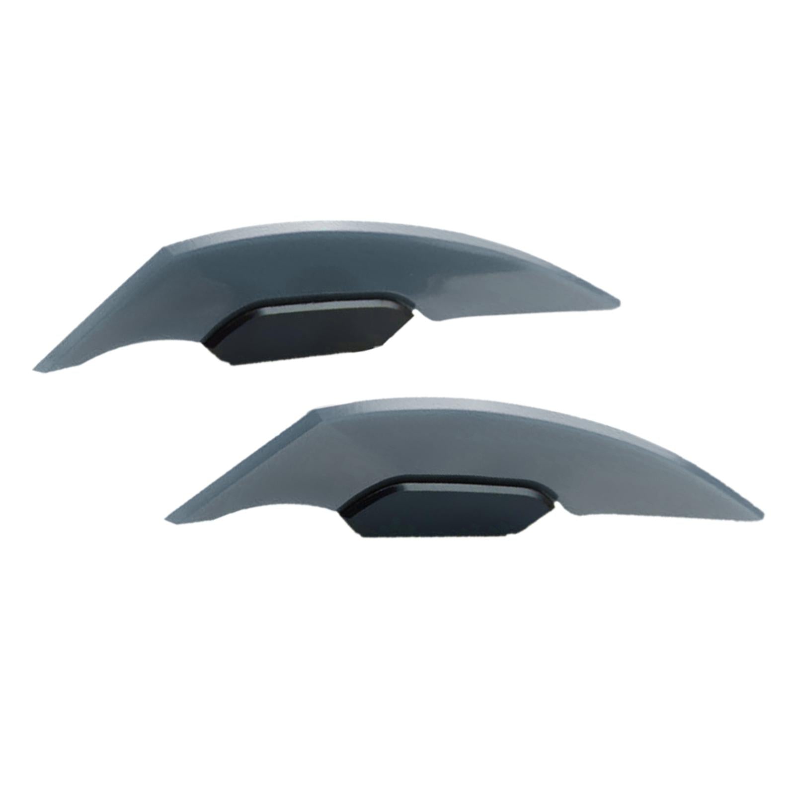 2xMotorcycle Winglet Aerodynamic Spoiler Wing Fit for Electric Motorcycles Gray