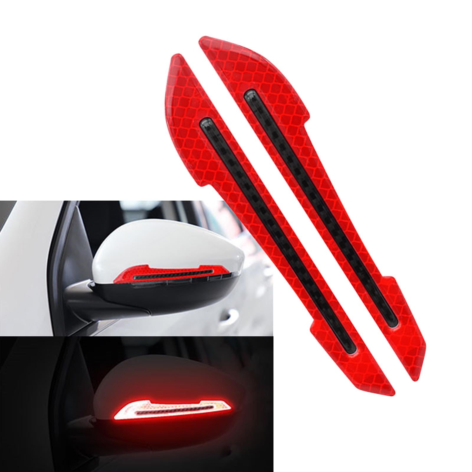 4x2x Rearview Mirror Safety Warning Reflective Sticker 3D Fits for Truck Red 