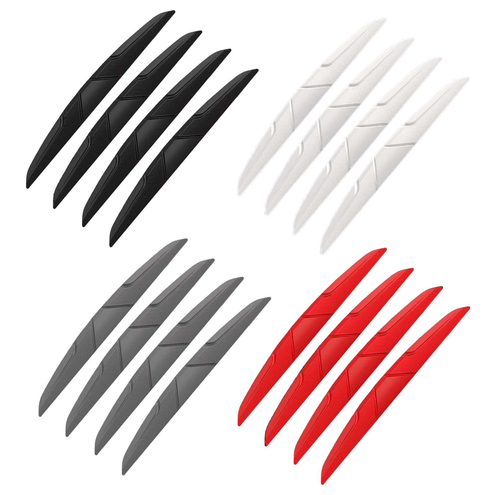 2x4x Car Anti Collision Guard Strip Bar Stickers Rear View Mirror Bumper Black 