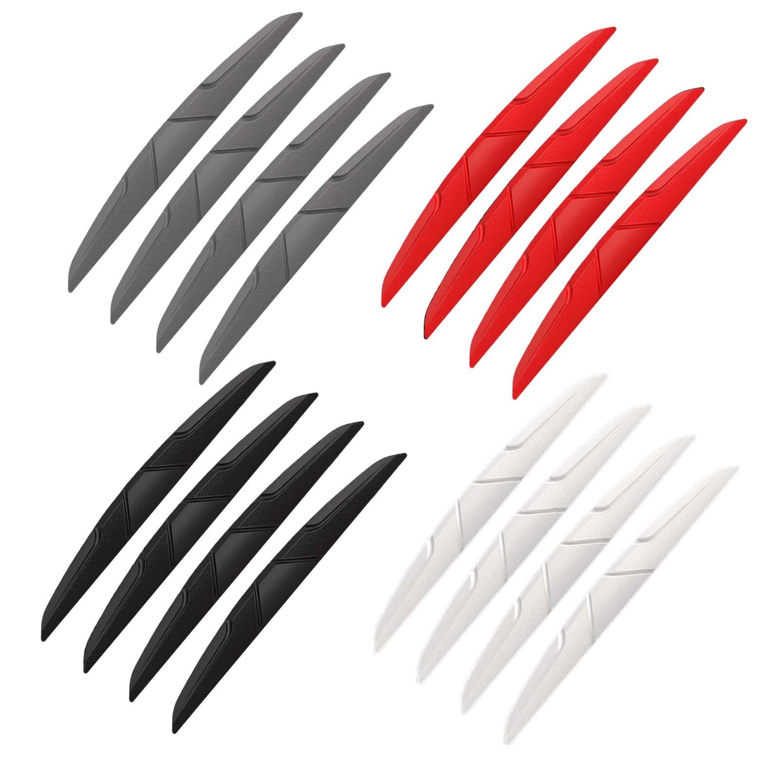 2x4x Car Anti Collision Guard Strip Bar Stickers Rear View Mirror Bumper Black 
