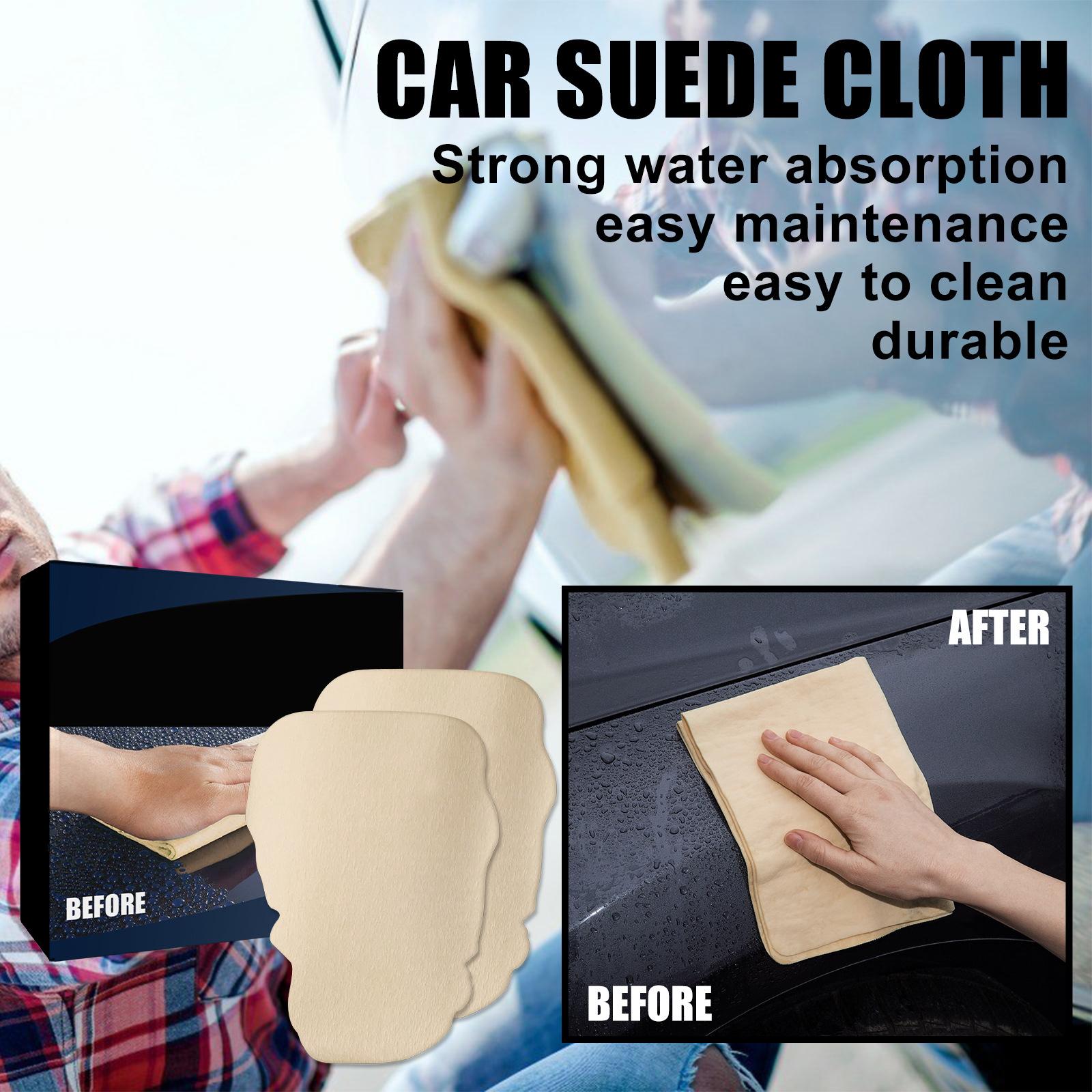 2 Pieces Chamois Cloth for Car Wash Premium Fit for Computer Screen Window