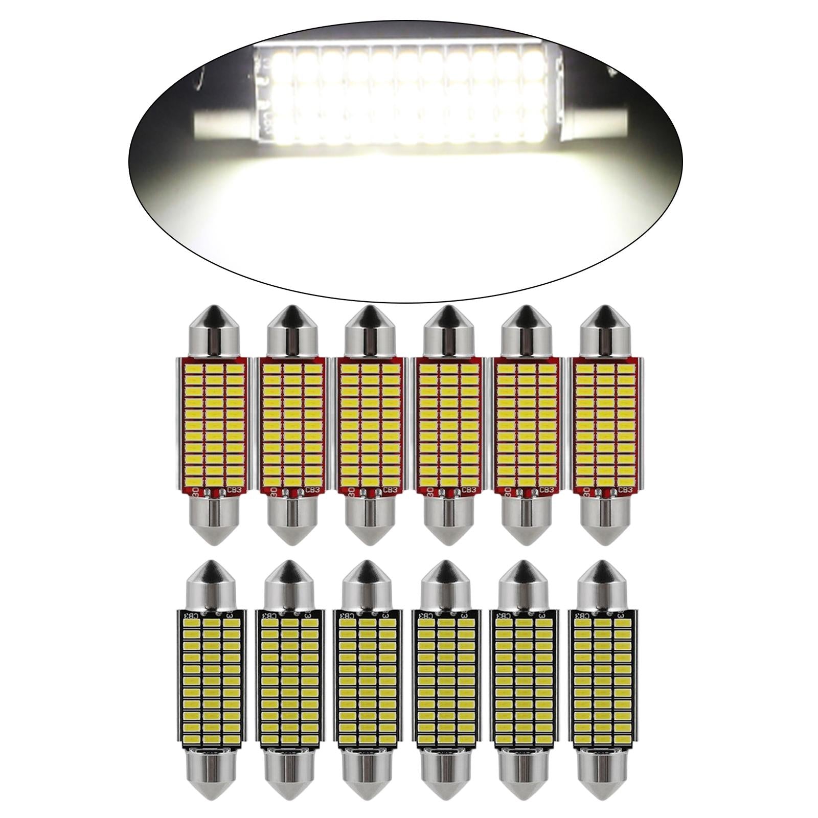 3x6Pcs Vanity Lights for Car Courtesy Light Car Door Light Interior Light Bulb