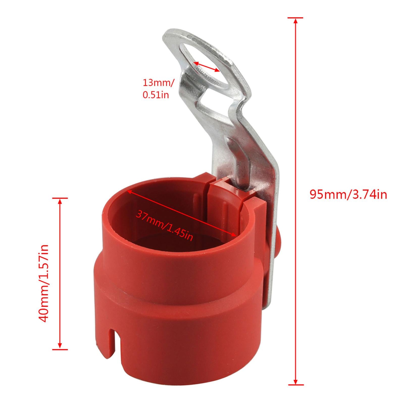 3x7 Pin /13 Pin Plug Holder Trailer Plug Connector Bracket for Trailer Red
