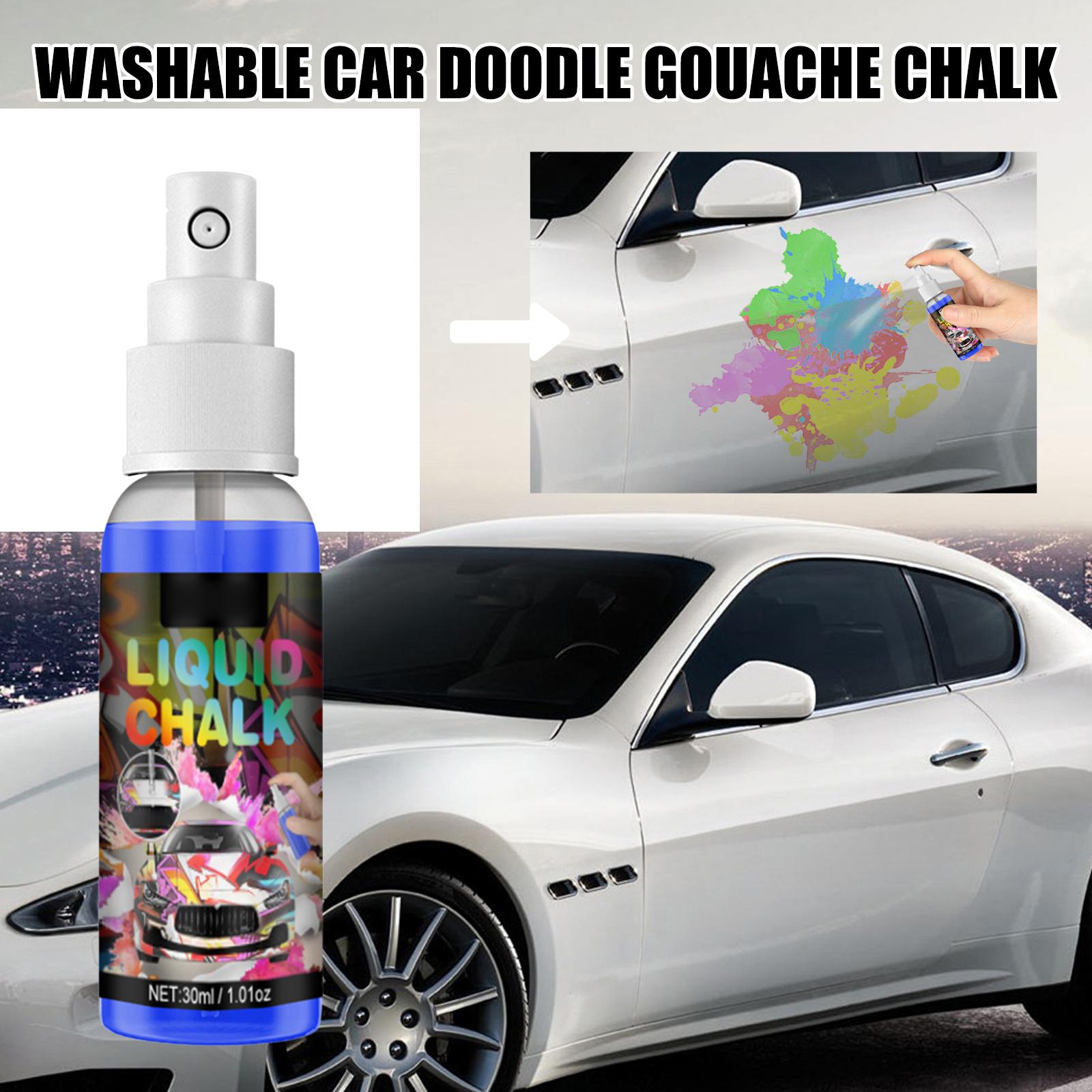 2xGraffiti Chalk Spray Paint Painting Washable for Concrete DIY Drawing Blue