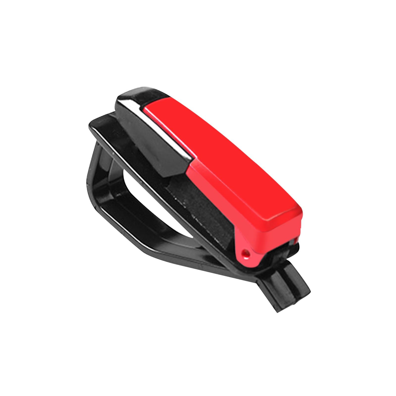 2xCar Sunglasses Holder Durable clip for Ticket red