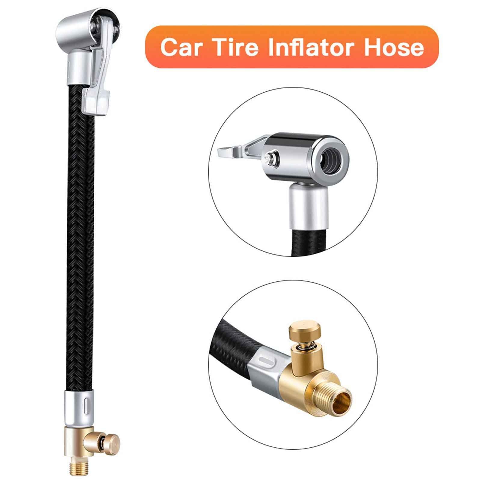Car Tire Air Inflator Hose Pump Extension Adapter 60cm Deflated