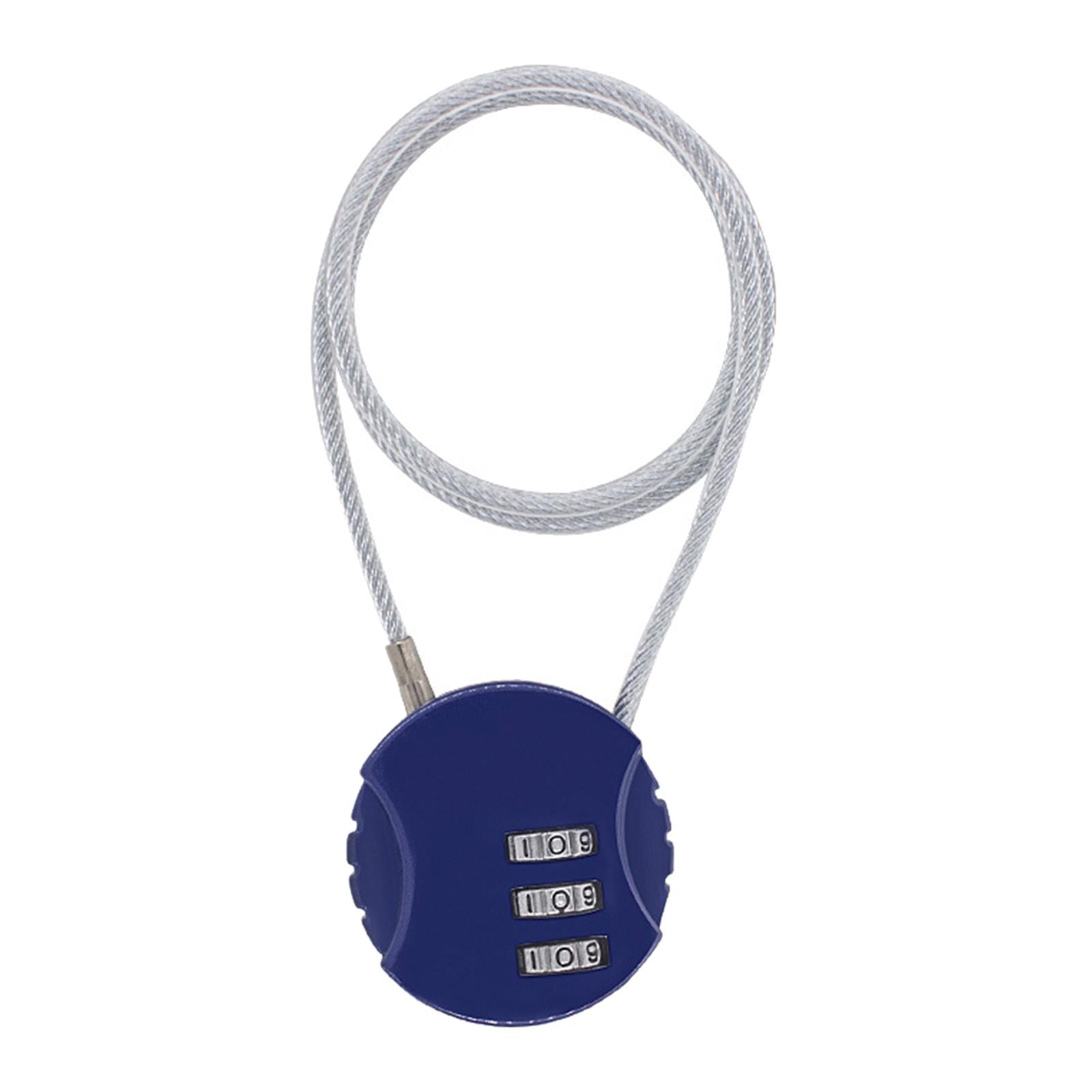 2xMotorcycle Helmet Lock Cycling lock Universal mini Backpack Blue