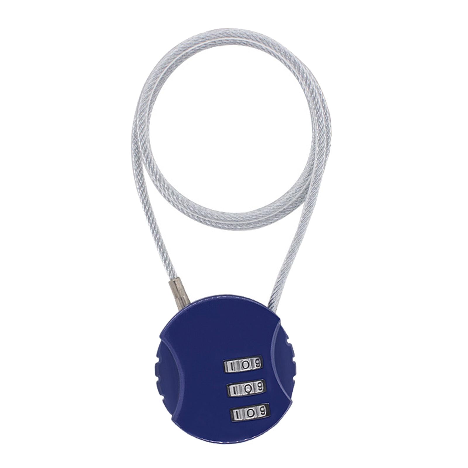 3xMotorcycle Helmet Lock Cycling lock Universal mini Backpack Blue