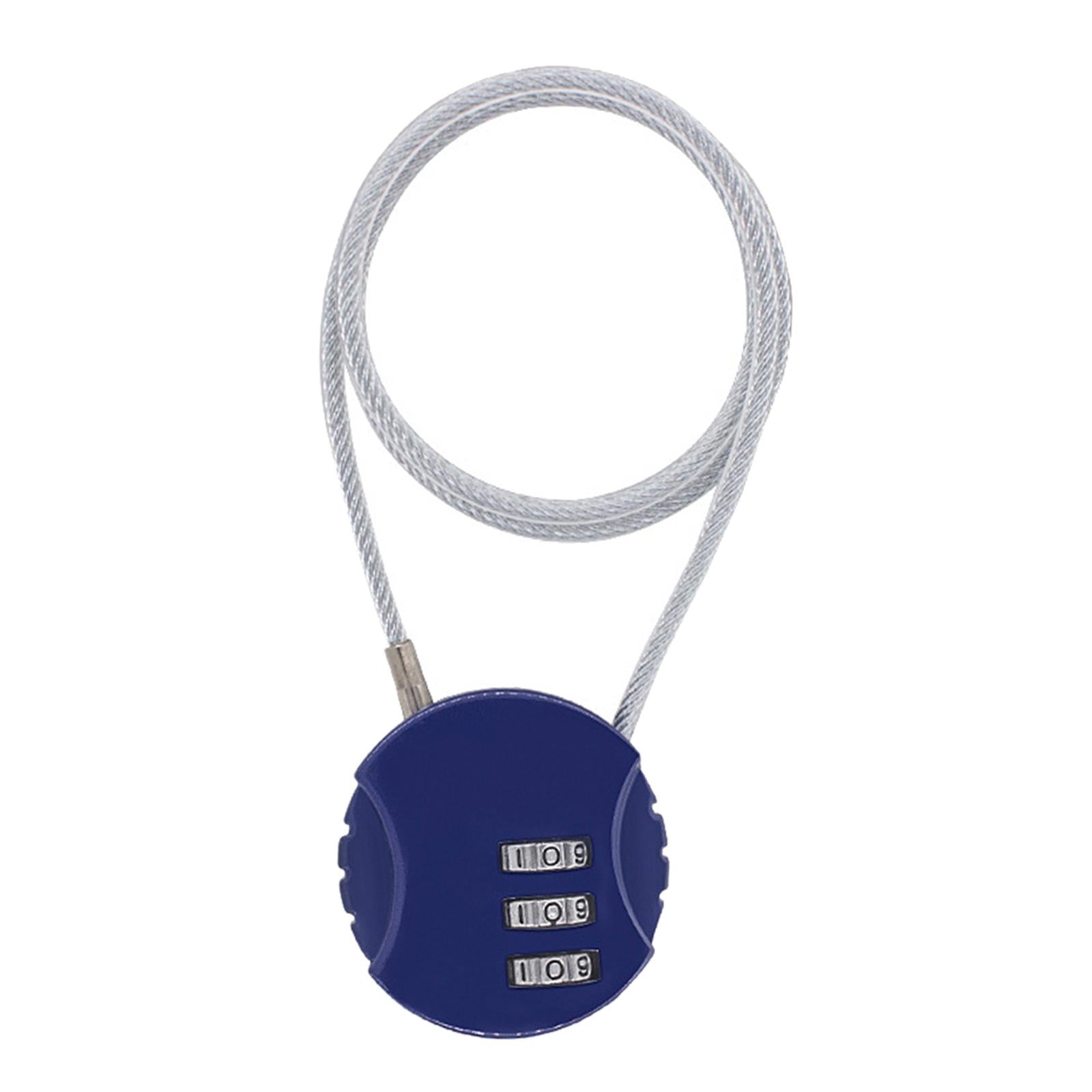 3xMotorcycle Helmet Lock Cycling lock Universal mini Backpack Blue