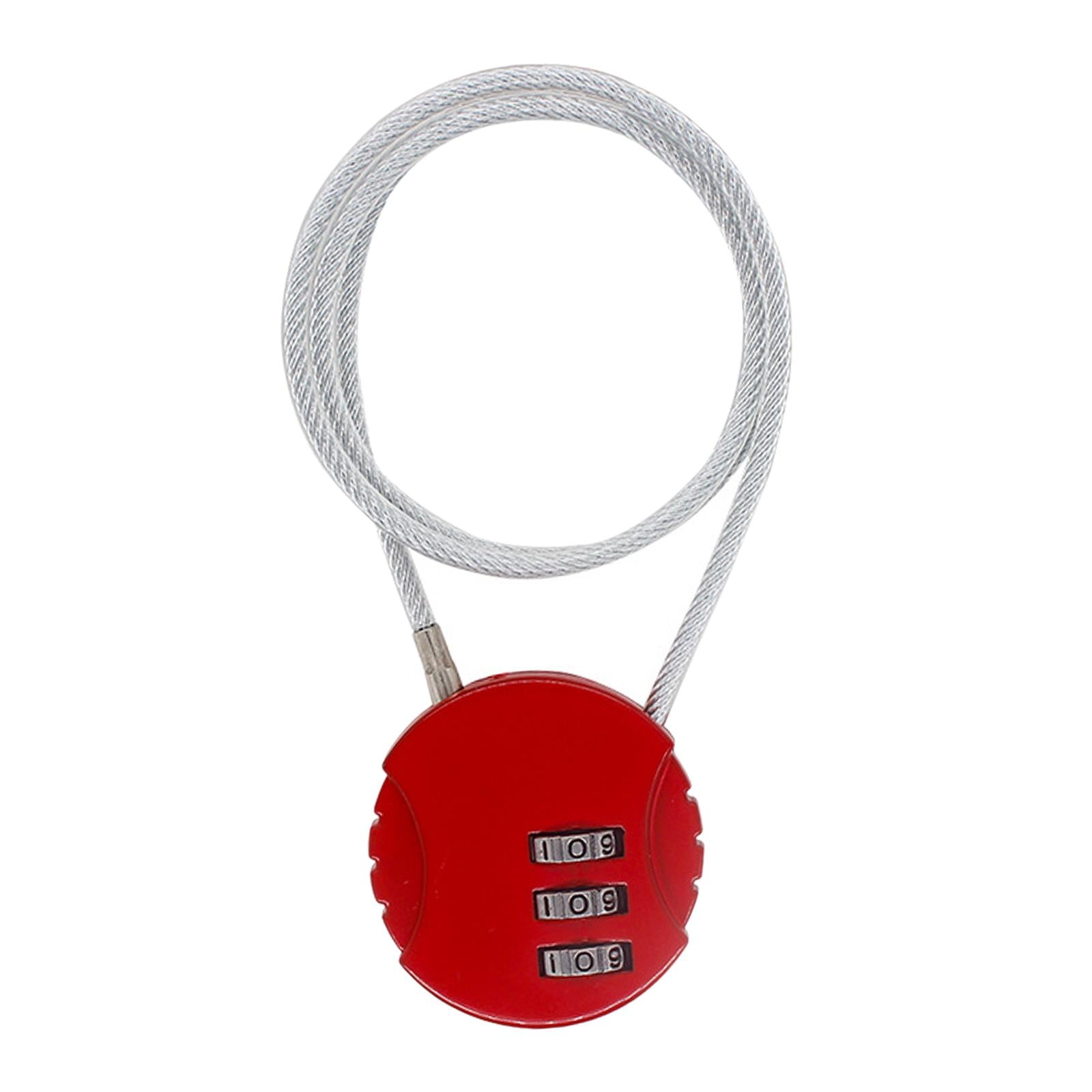2xMotorcycle Helmet Lock Cycling lock Universal mini Backpack Red