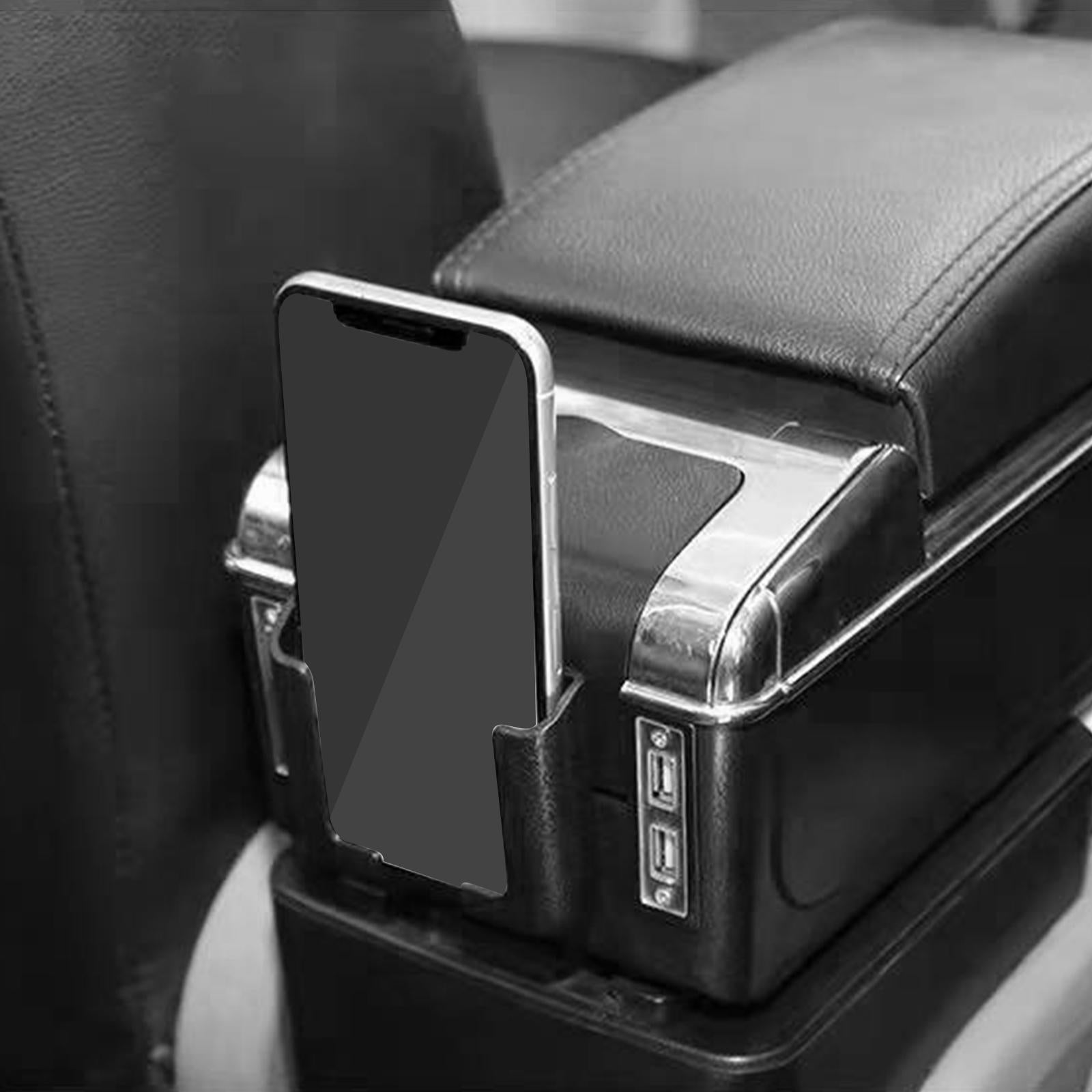 4xPack of 2 Pieces Car Universal Mobile Phone Bracket Soft Material Adjustable Black