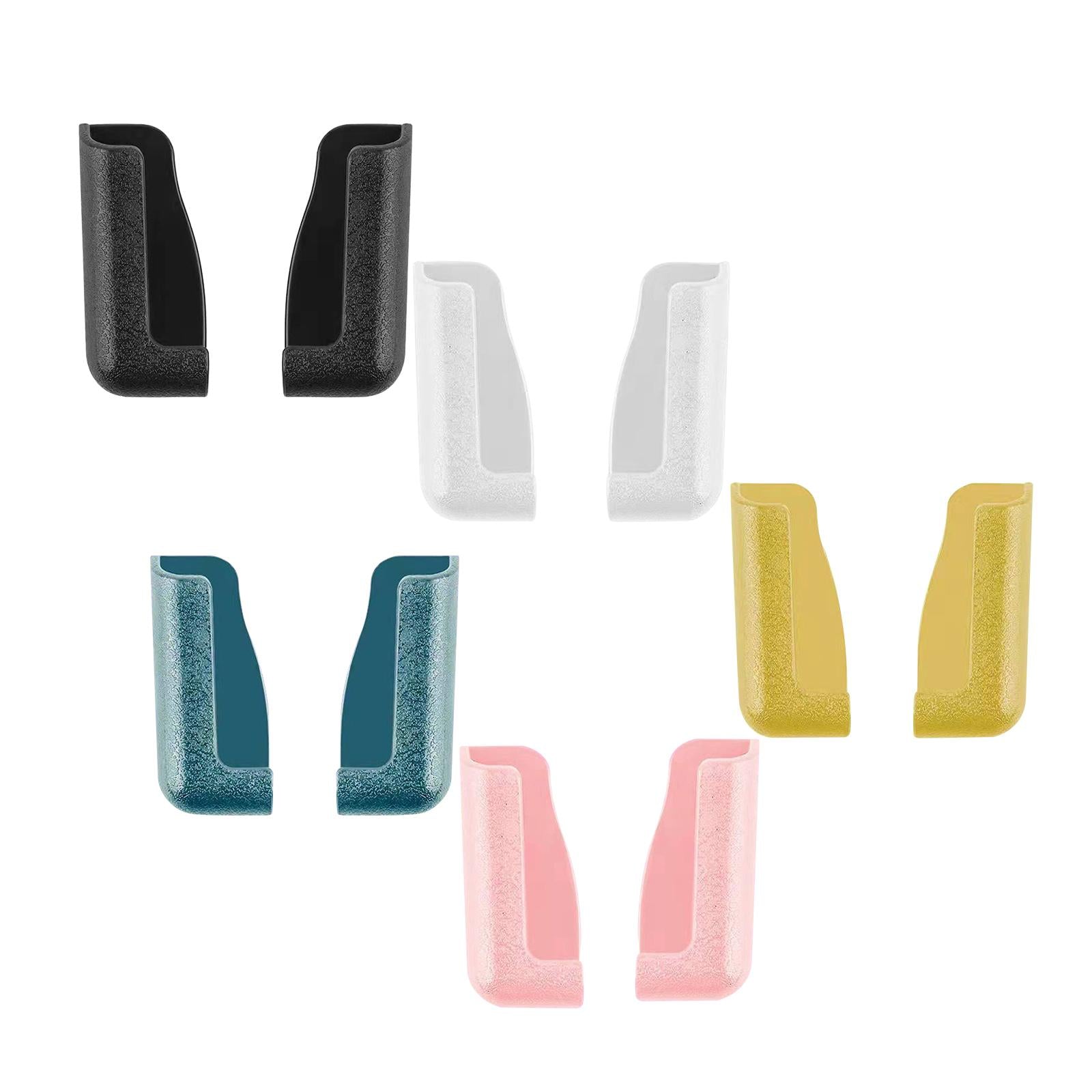 4xPack of 2 Pieces Car Universal Mobile Phone Bracket Soft Material Adjustable Black