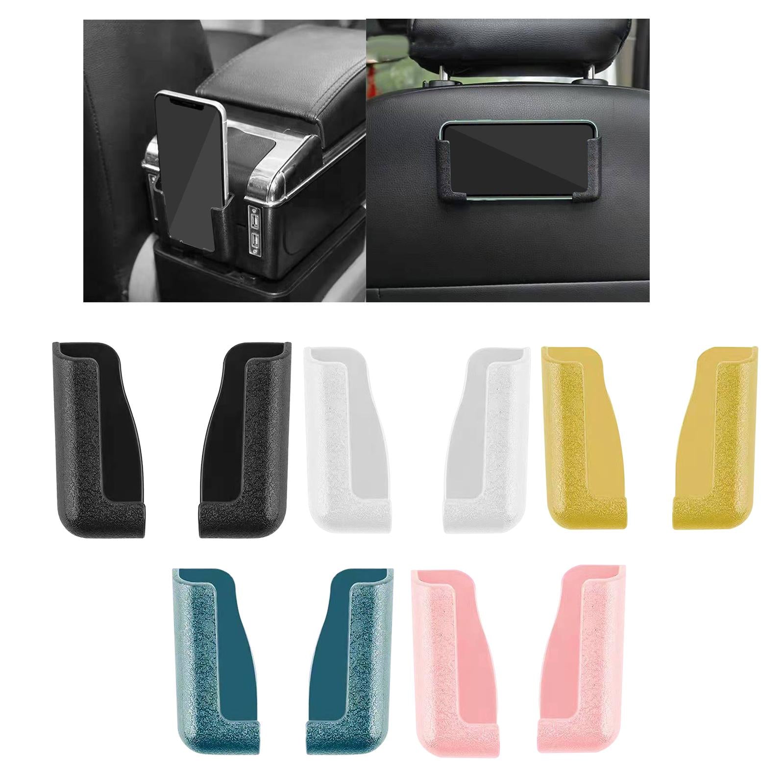 2xPack of 2 Pieces Car Universal Mobile Phone Bracket Soft Material Adjustable Black