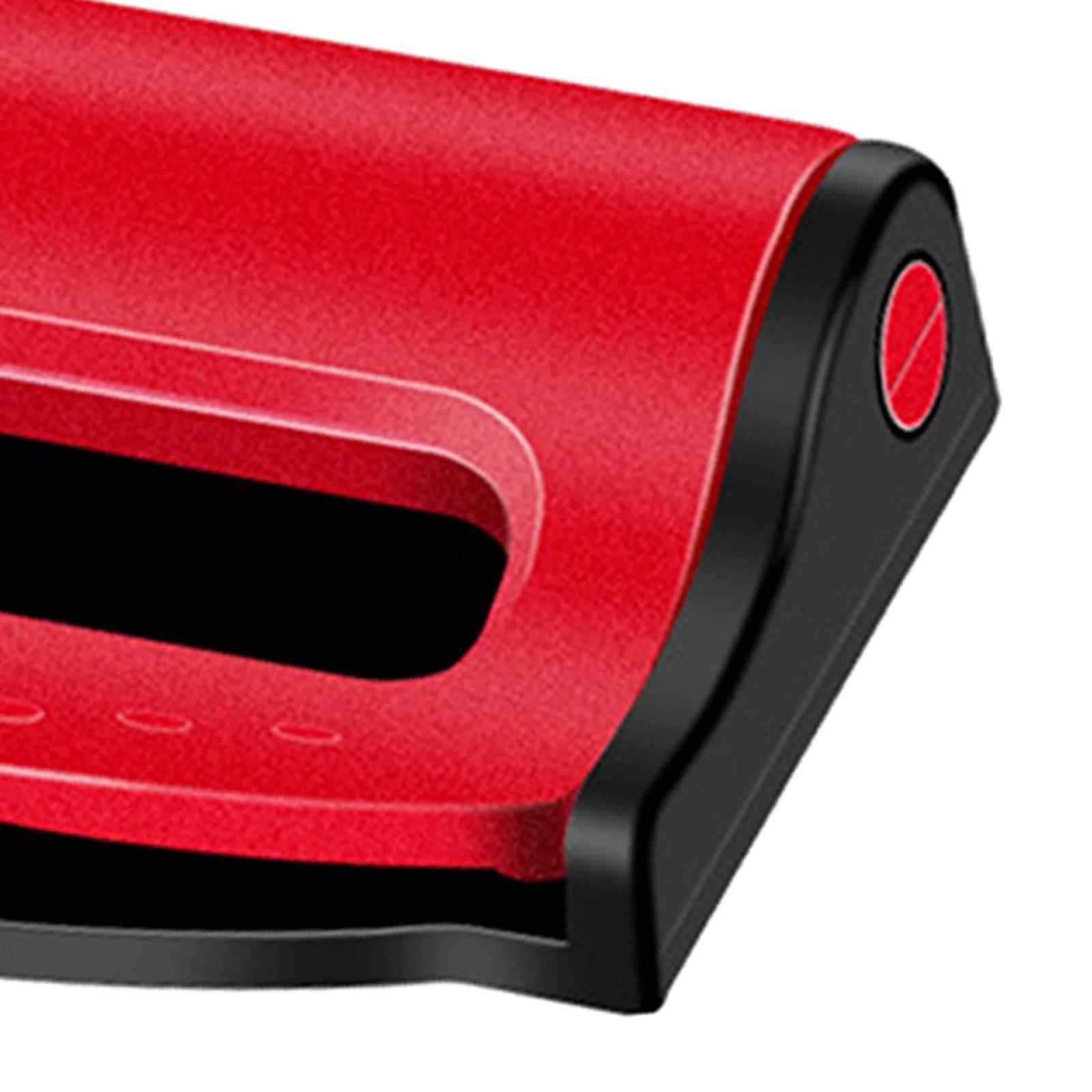 Car Automobile Seat Safety Belt Clip Stopper Adjuster Comfortable Durable Red