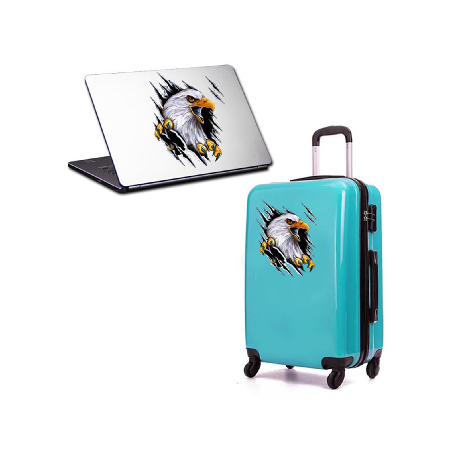 2xEagle Car Sticker Decals Simulation Cartoon for Bumpers Motorcycle Left