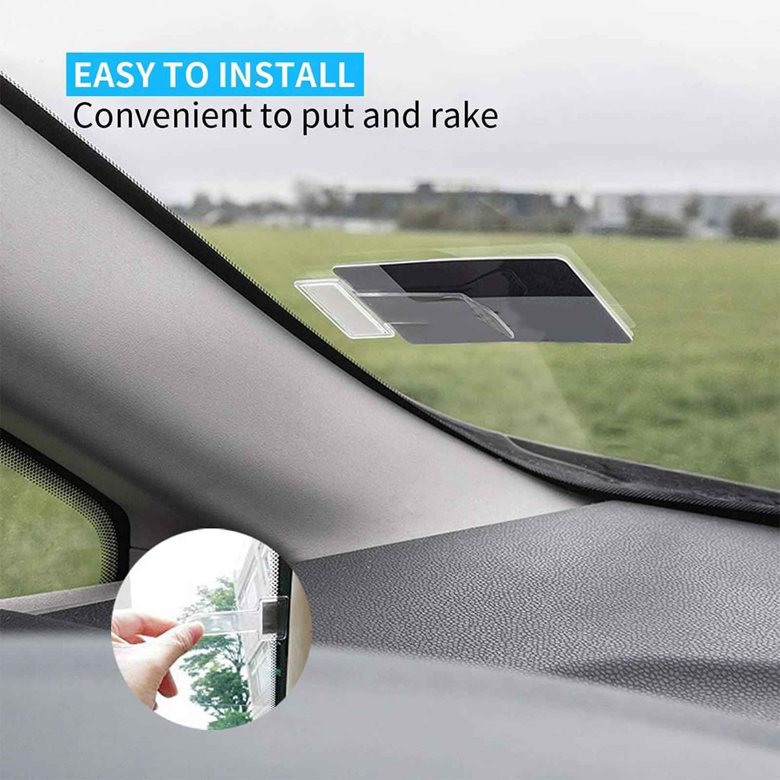 6Pcs Car Windscreen Parking Ticket Clip Holder Transparent for car
