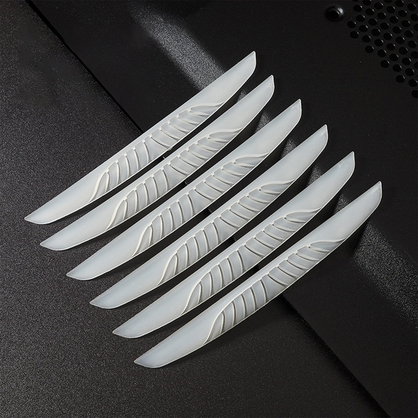 3xCar Door Protectors Bump Scratch Resistant Universal for Suvs Trucks Transparent