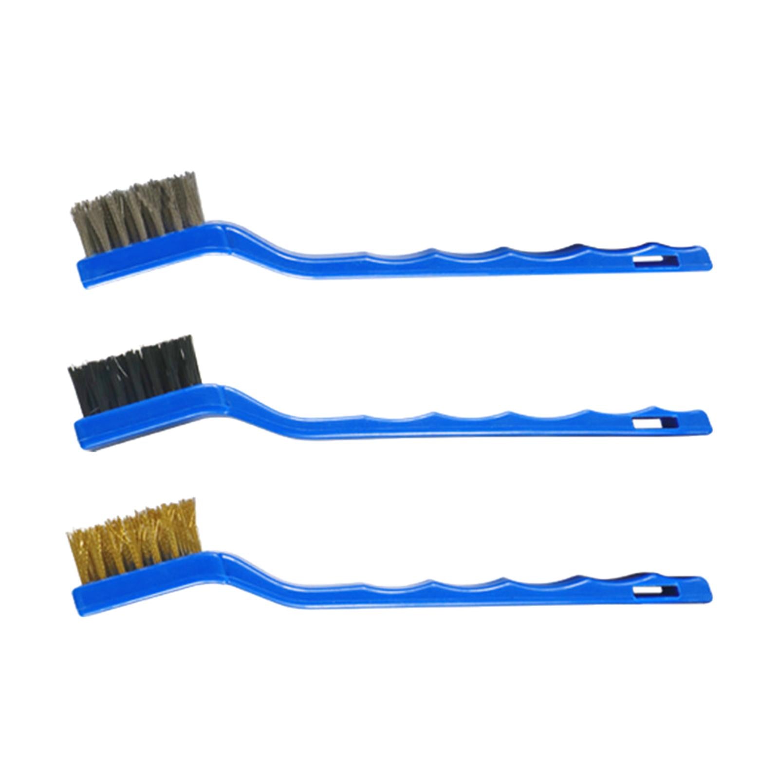2x3 Pieces Mini Wire Cleaning Brush Set Gadgets Easy Storage for Engine